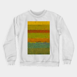 Teal and Chartreuse Layers Crewneck Sweatshirt